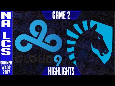 Cloud 9 vs Team Liquid Highlights Game 2 | NA LCS Week 4 Summer 2017 | C9 vs TL G2