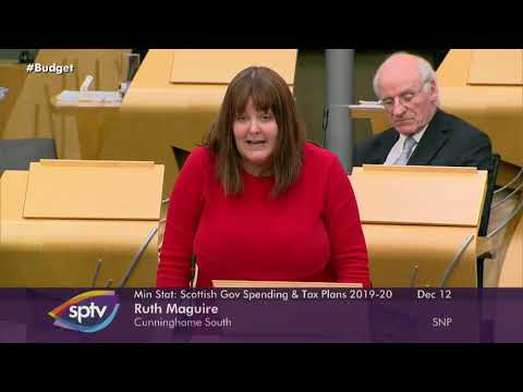 Ministerial Statement on Scottish Government draft budget 2019-20- Ruth Maguire MSP (12 Dec 2018)