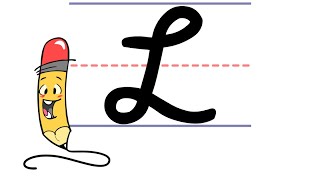 Pencil Pete's Cursive Writing - Uppercase L