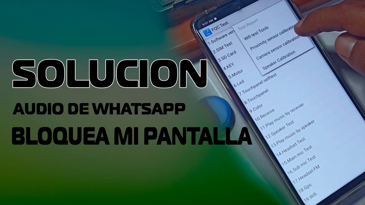 Redmi Note - SOLUCION Sensor de Proximidad / Pantalla se apaga en audio de Whatsapp