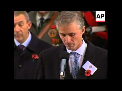 Armistice Day ceremony on 90th anniversary of end of WW1