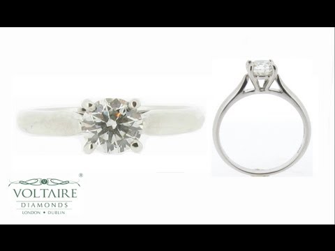 Classic Four Claw Solitaire with Tapered Shoulders - ER 1046