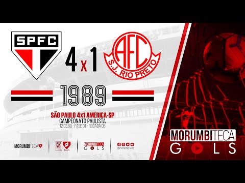 São Paulo 4x1 América-SP - Paulista 1989 - fase 01 - rodada 05 - 12/03/1989