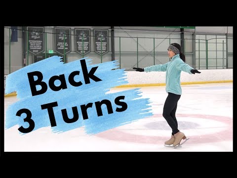 Back Outside 3 Turns in Figure Skating