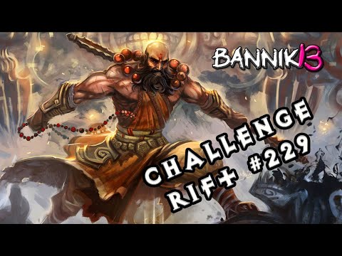 DIABLO 3 - Challenge Rift #229 LOD Tempest Rush MONK Build with Gameplay