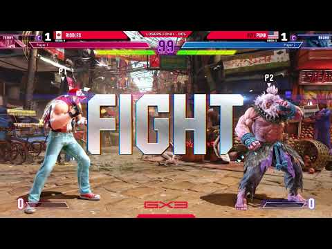 Riddles (Terry) vs FLY | Punk (Akuma, Cammy) - Losers Final - SF6 | GX3