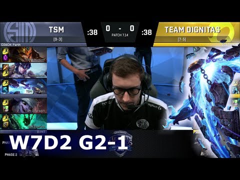 TSM vs Dignitas | Game 1 S7 NA LCS Summer 2017 Week 7 Day 2 | TSM vs DIG G1 W7D2