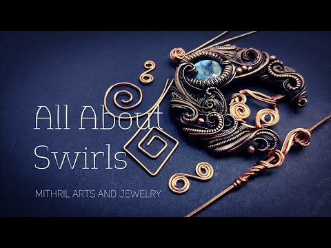 🌟JEWELRY MAKING WIRE WRAPPING FOR BEGINNERS 🌟 ALL ABOUT SWIRLS