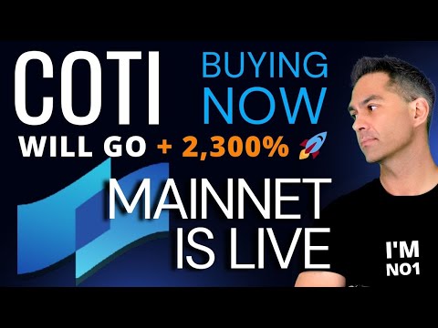 COTI Crypto Will TAKE OFF 🚀 + 2,300% 🚀 COTI MAINNET LAUNCHED | COTI Price Prediction 2025