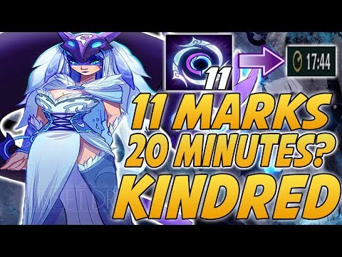 11 MARKS IN UNDER 20 MINUTES?! CRAZY KINDRED HARD STOMP! | 9.10 Kindred Jungle - League Of Legends
