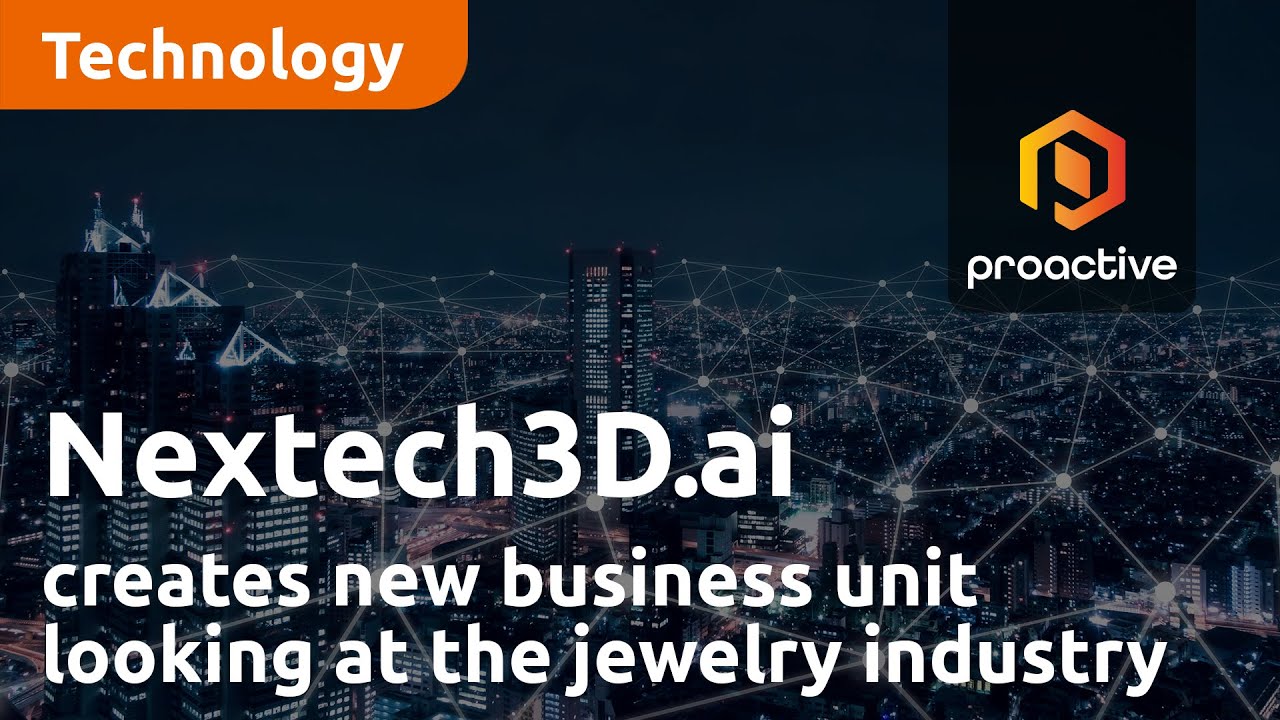Nextech3D.ai creates new business unit looking at the jewelry industry to drive revenue