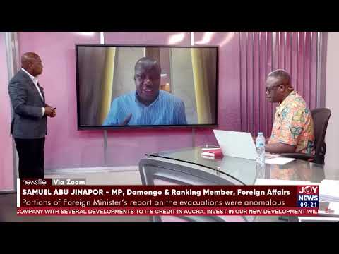 Portions of Foreign Minister's report on evacuations were anomalous - Abu Jinapor