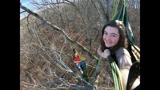 I Took My Sister Tree Hammocking!