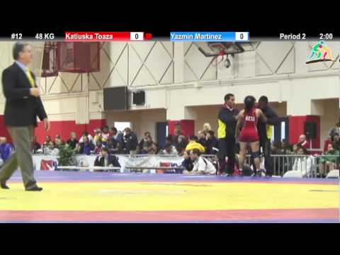 2012 Pan Am: 48 KG Semifinal: Katiuska Toaza (ECU) vs. Yazmin Martinez (MEX)