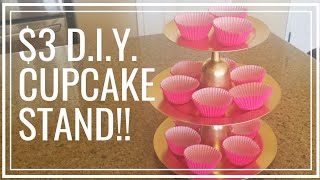 D.I.Y. Dollar Tree Cupcake Stand