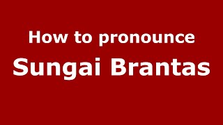 How to pronounce Sungai Brantas