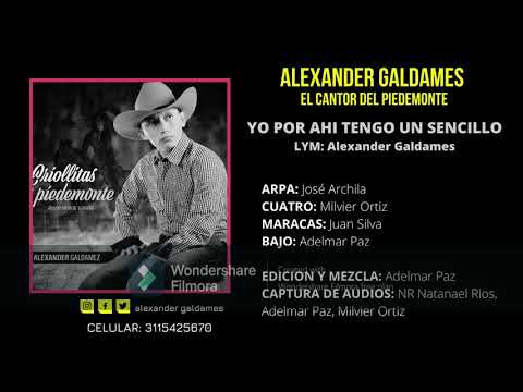 YO POR AHÍ TENGO UN SENCILLO - ALEXANDER GALDAMES EL CANTOR DEL PIEDEMONTE