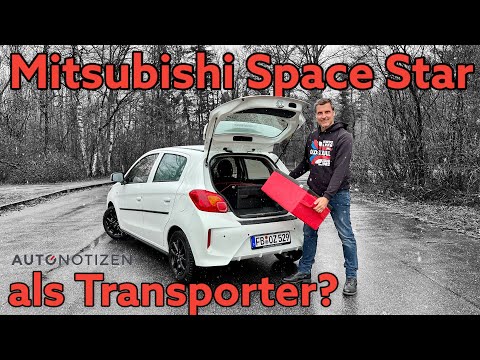 Mitsubishi Space Star als Transporter: Pakete, Pizza und Personen | Zubehör | Test | Review | 2022