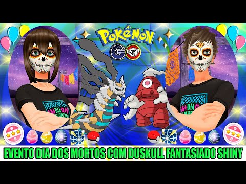🔴POKÉMON GO LIVE: EVENTO DIA DOS MORTOS CAÇANDO SHINY DUSKULL FANTASIADO E GIRATINA RAIDS #aovivo