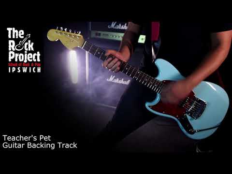 Teachers Pet (Zach's Song) Guitar Backing Track (School Of Rock)