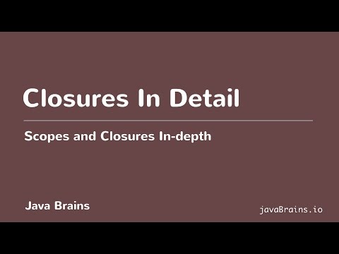 Scopes and Closures In-depth 18 - Closures In Detail
