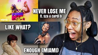 FLO MILLI- NEVER LOSE ME (FT. SZA & CARDI B) & CARDI B- LIKE WHAT & ENOUGH (MIAMI) REACTIONS!!! 😍