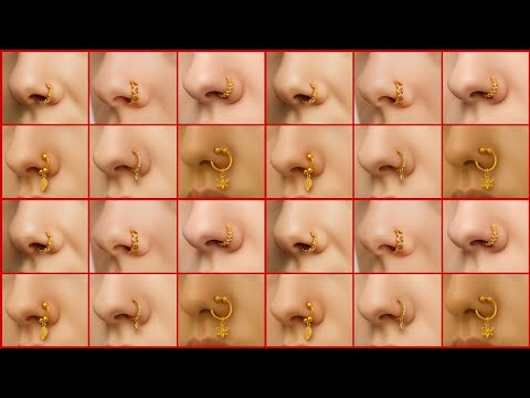 🔥 Most Beautiful Gold Nose Ring Designs 2025 | Latest 22k Gold Nath & Nosepin Styles Designs/Nathni