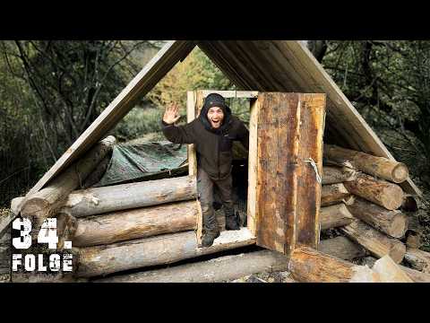 Das BLOCKHAUS bekommt eine TÜR | Tag 34/100 autark