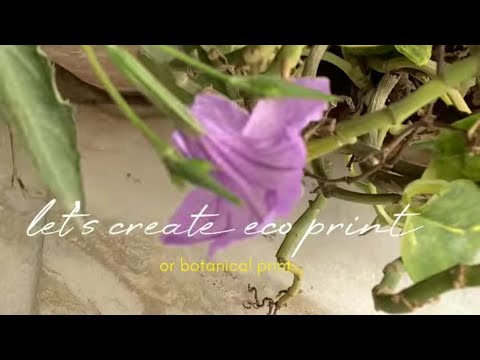 eco printing on muslin fabric