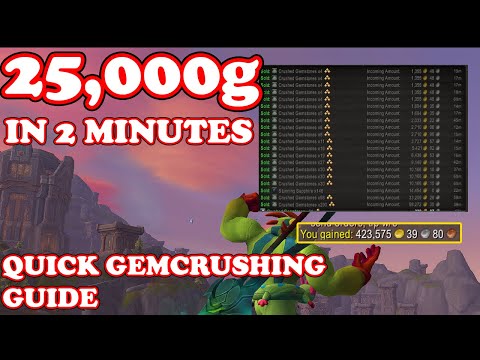 25k GOLD IN 2 MINUTES? Crushed Gemstone Guide.