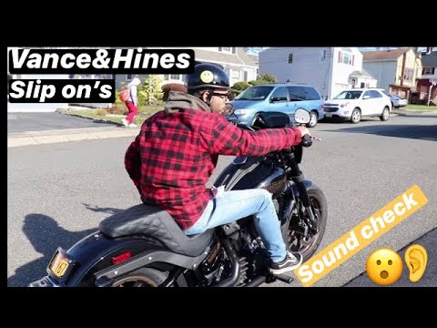 2020 low rider s Vance & Hines slip on's sound check