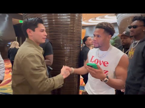 Ryan Garcia And Devin Haney Squash Beef 👊 Dap It Up In Surprise Moment | Boxing Rivals Make Peace