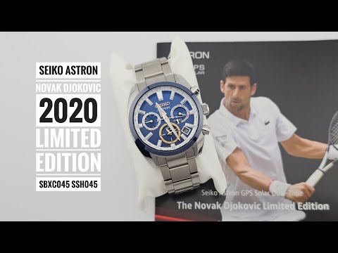 Seiko Astron GPS Solar Novak Djokovic 2020 Limited Edition 1500 Pc SBXC045 SSH045