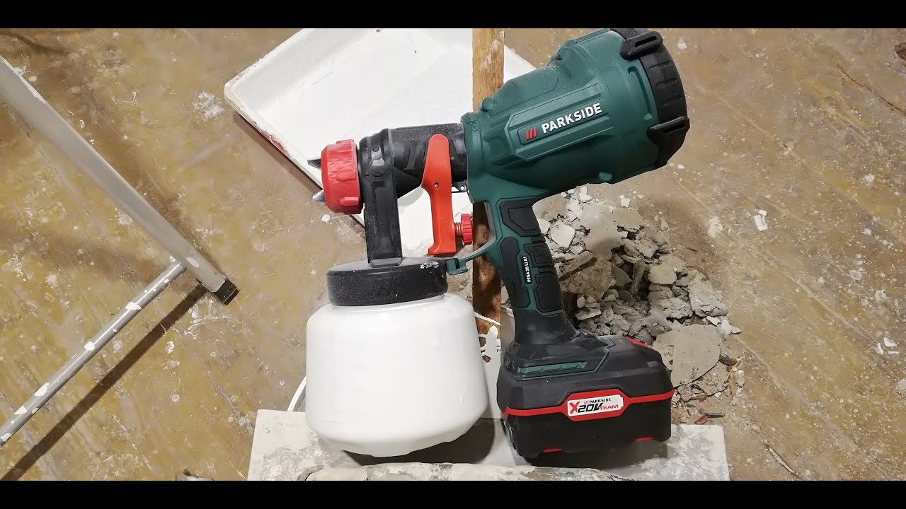 Pistolet malarski PARKSIDE na akumulator PFSA 20-Li A1 & co lepsze pistolet czy wałek