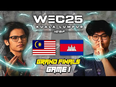 MALAYSIA vs CAMBODIA GAME 1 - GRAND FINAL | IESF MLBB WEC 2025