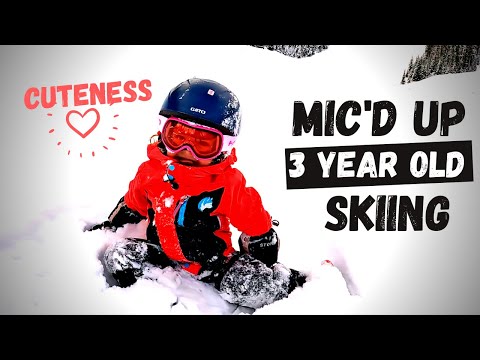 Toddler Skiing Mic'd Up | 3 Years Old