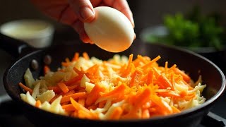 Cabbage with eggs is better than meat😋Delicious and simple cabbage recipe!