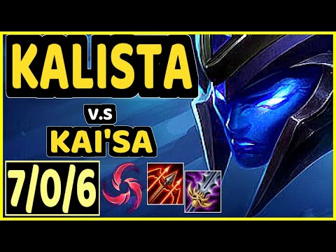 GUMAYUSI (KALISTA) vs KAI'SA - 7/0/6 KDA BOTTOM ADC CHALLENGER GAMEPLAY - KR