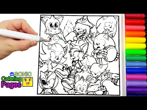Sonic Team Coloring Pages Sonic Coloring Pages Sonic  new Sonic Prime COLORING