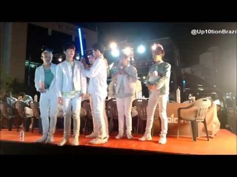 [01/05/16] UP10TION @ Wonju fansign ( Sunyoul e Bit-to dançando samba )