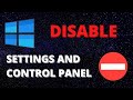 How to disable access to Control Panel