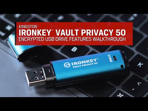 KINGSTON 32GB IRONKEY VAULT PRIVACY 50 AES-256 ENCRYPTED, FIPS 197 video