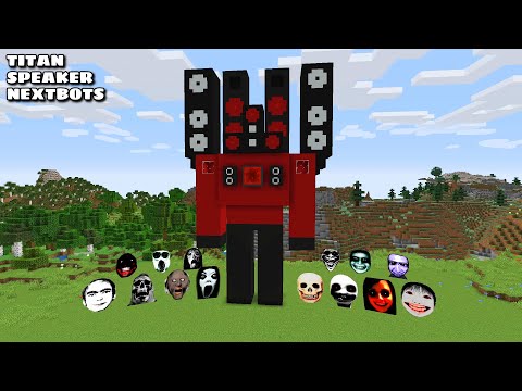 SURVIVAL TITAN SPEAKER MAN HOUSE WITH 100 NEXTBOTS in Minecraft - Gameplay - Coffin Meme