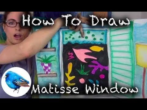 Learn how to draw A HENRI MATISSE STYLE WINDOW : STEP BY STEP GUIDE! (Age 5 +)
