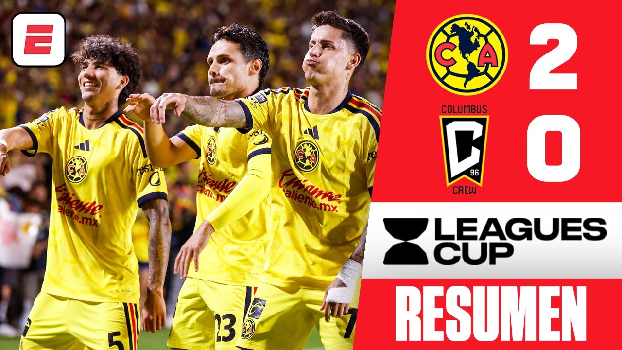 AMÉRICA CUMPLIÓ y GANÓ por 2-0 vs COLUMBUS CREW. Clasificó a la SEMIFINAL de LEAGUES CUP | Resumen