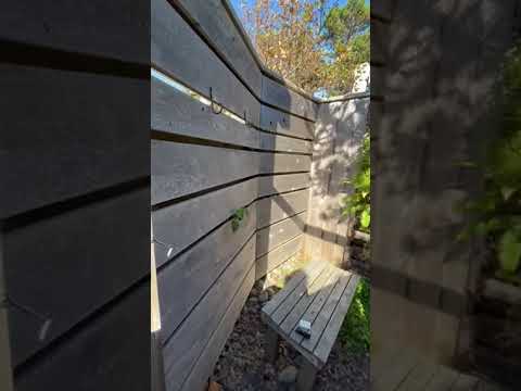 Outdoor shower with LOTS of hot water