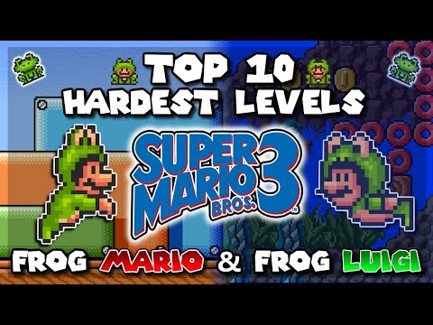 TOP 10 Hardest Levels in the Frog Suit - Super Mario Bros. 3 | Super Nintendo [Original SNESCapture]