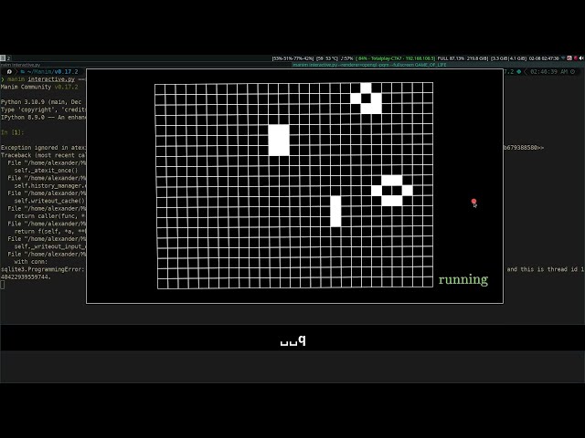 My manim animations source code for sale