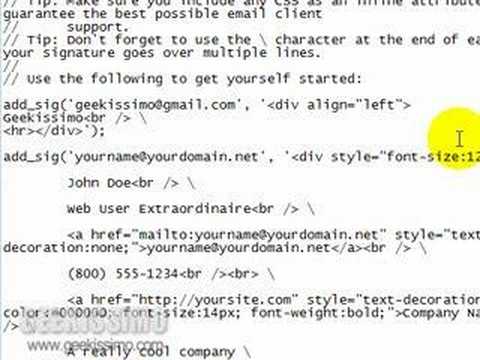 Come inserire una firma Html multipla automatica in Gmail 2.0 [Videotutorial By Shor]