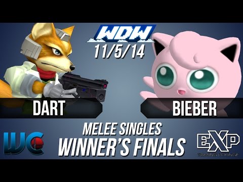 WDW 11/5/14 - Dart (Marth/Fox) vs Beiber (Puff) Melee Winner's Finals